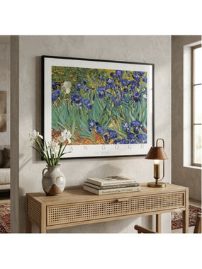 Vincent Van Gogh Les Irises 21.5”x17.5” Gold Framed Print